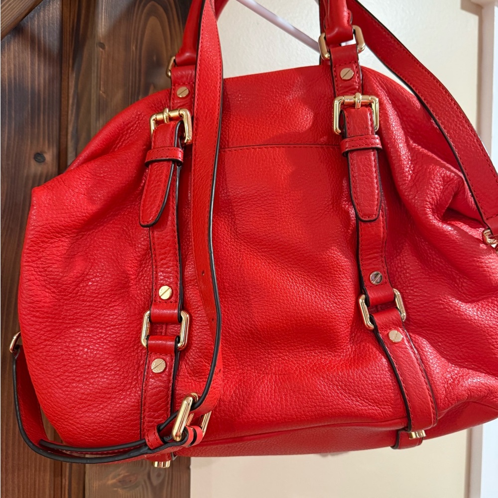 Michael Kors Bold Orange Bedford Satchel - Picture 8 of 11
